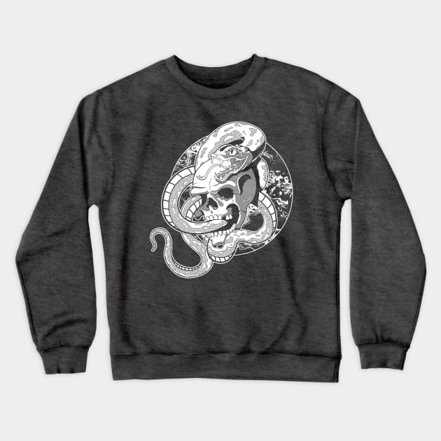 skull serpant Crewneck Sweatshirt by BAHMcreations